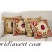August Grove Baltic Floral Embroidery Motif Cotton Throw Pillow AGGR5264